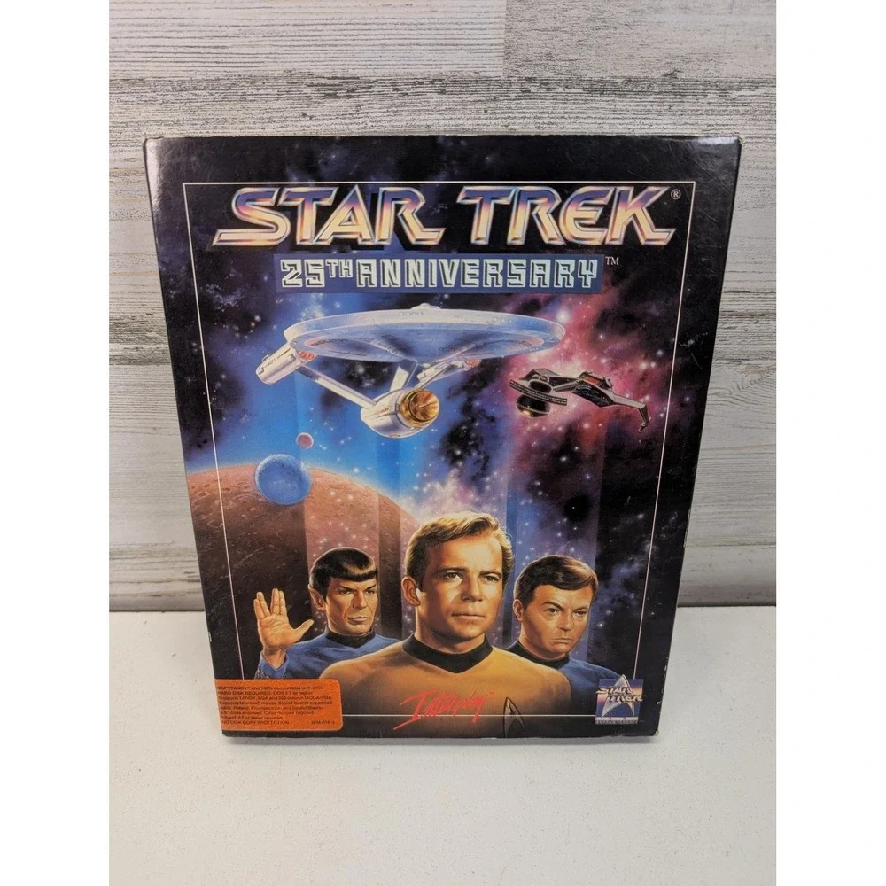 Star‎ Trek 25th Anniversary MS-DOS IBM TANDY PC Game Boxed Interplay Simulation